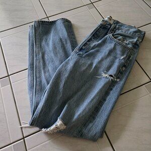 Agolde 90s Mid Rise Loose Fit Jeans Fall Out Wash 25